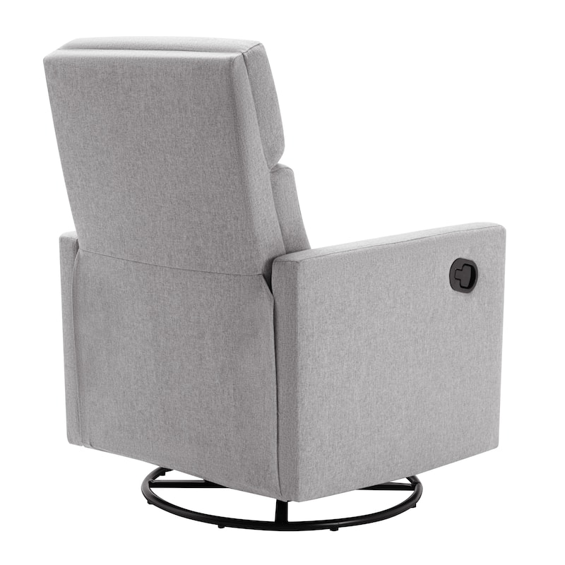 Modern Upholstered Swivel Rocker Recliner