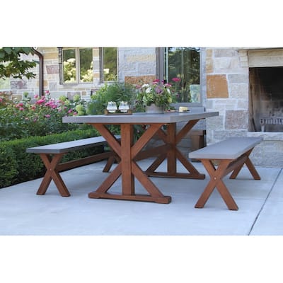 Nadine 3 pc. Eucalyptus and Composite Picnic Set