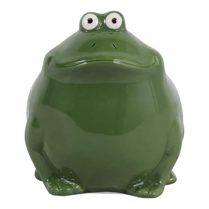 Decorative Frog Design Candle - Whimsical Scented Candle - 7", Green - 6.5"