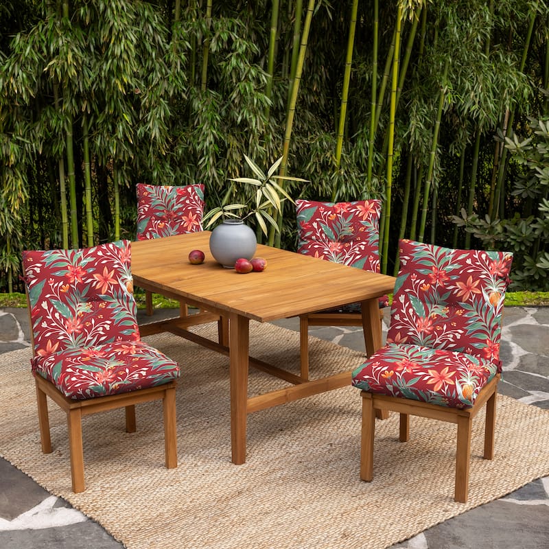 ARDEN earthFIBER Plush Modern Tufted Polyfill Dining Chair Cushion, Set of 2