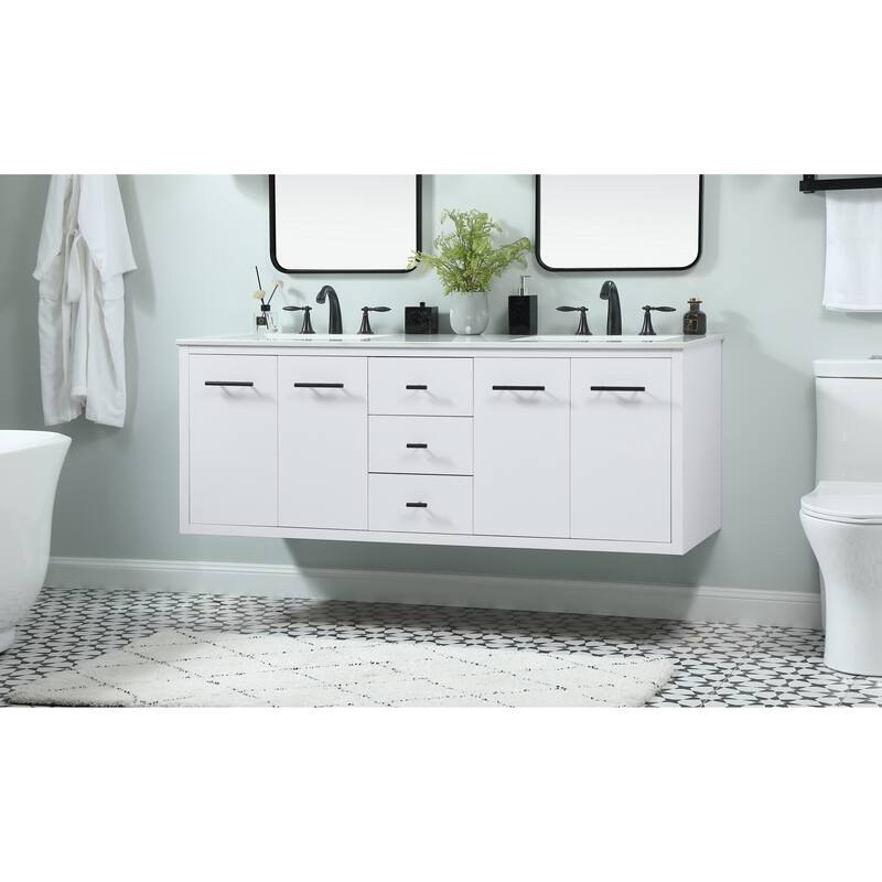 Fern 60 Inch Double Bathroom Vanity