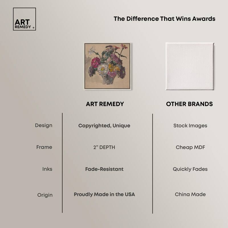 Basket of Flowers Canvas by Art Remedy