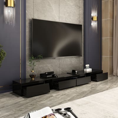 TV Stand Modern Extendable TV Stand in Stretch for TVs up to 120"