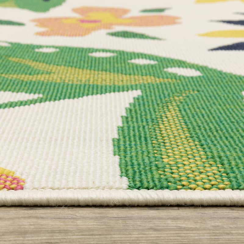 Harlowe Bold Floral Ivory/ Multi Area Rug