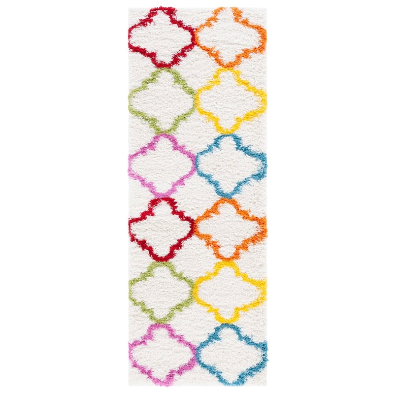 SAFAVIEH Kids Shag Terri Geometric Nursery Playroom 2-inch Thick