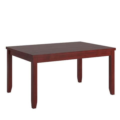 Elena Wood Rectangular Dining Table by iNSPIRE Q Classic