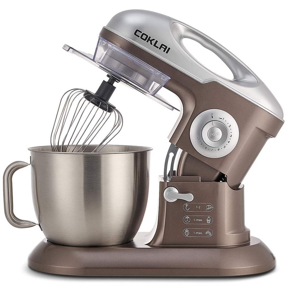 660W Electric Dough Mixer with 5.8 Qt Stainless Steel Bowl - Bed