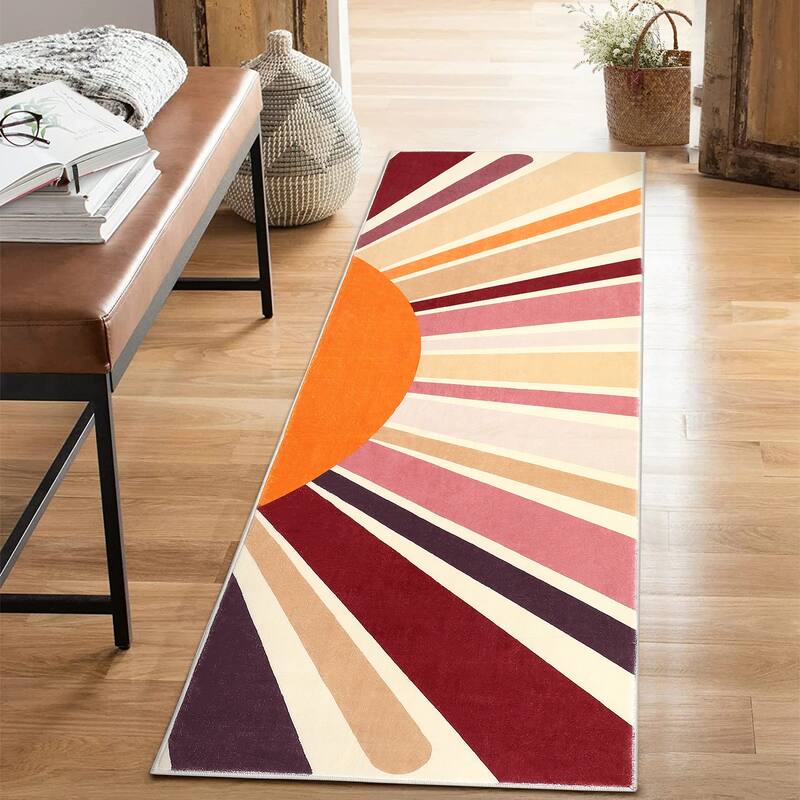 Garvee Rainbow Sol Kids Area Rug