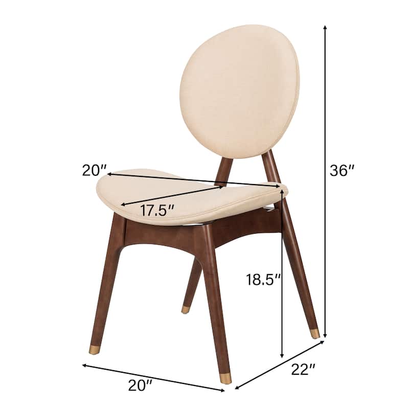 Christopher Knight Home - Nomi Modern Upholstered Indoor Dining Chair with Curved Back Support
