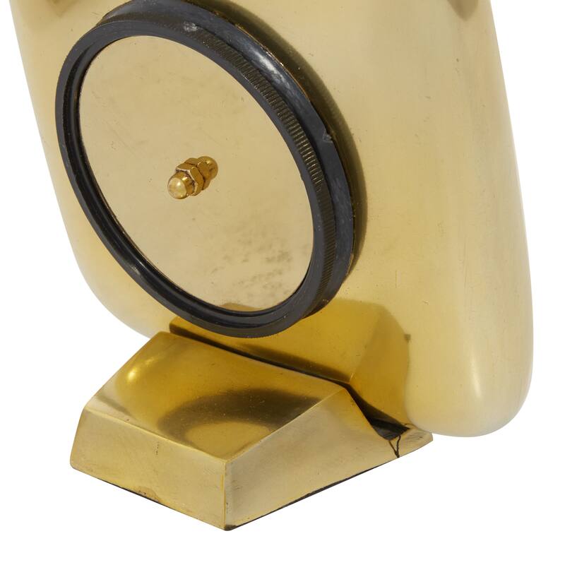 Multi Colored Aluminum Metal Decorative Clock (Set of 2) - 6 x 3 x 6