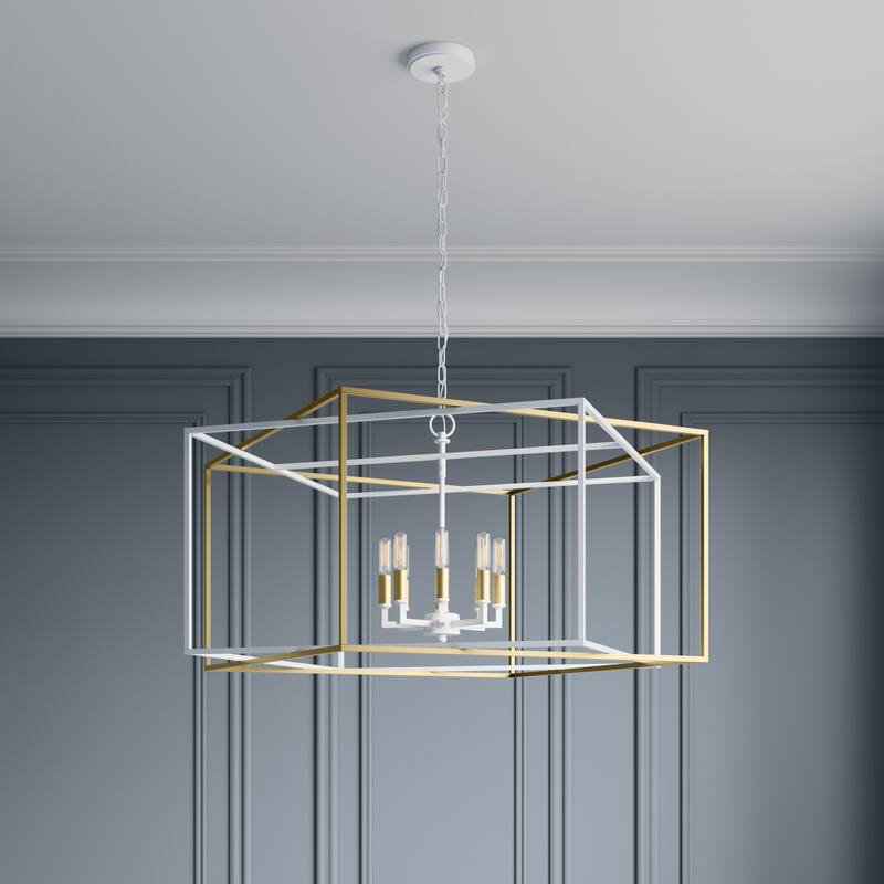Millennium Lighting 22608 Lowe 8 Light 28" Wide Taper Candle Pendant