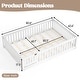 preview thumbnail 111 of 159, Wood Floor Bed with Safety Guardrails and Door