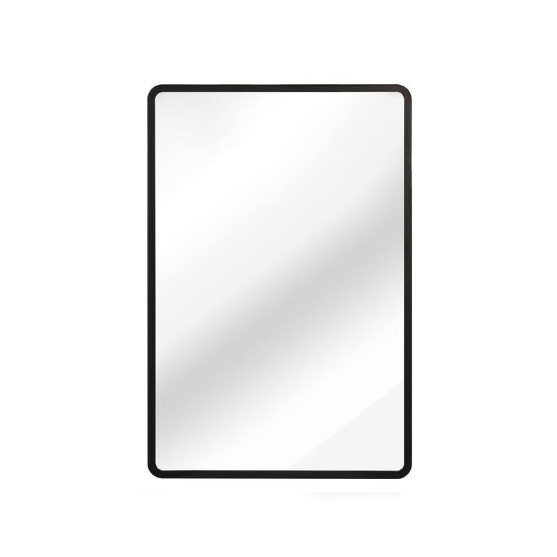 Metal Framed Mirror Cabinet with Adjustable Shelves, Wall-Mounted or Recessed Design, Rust-Resistant