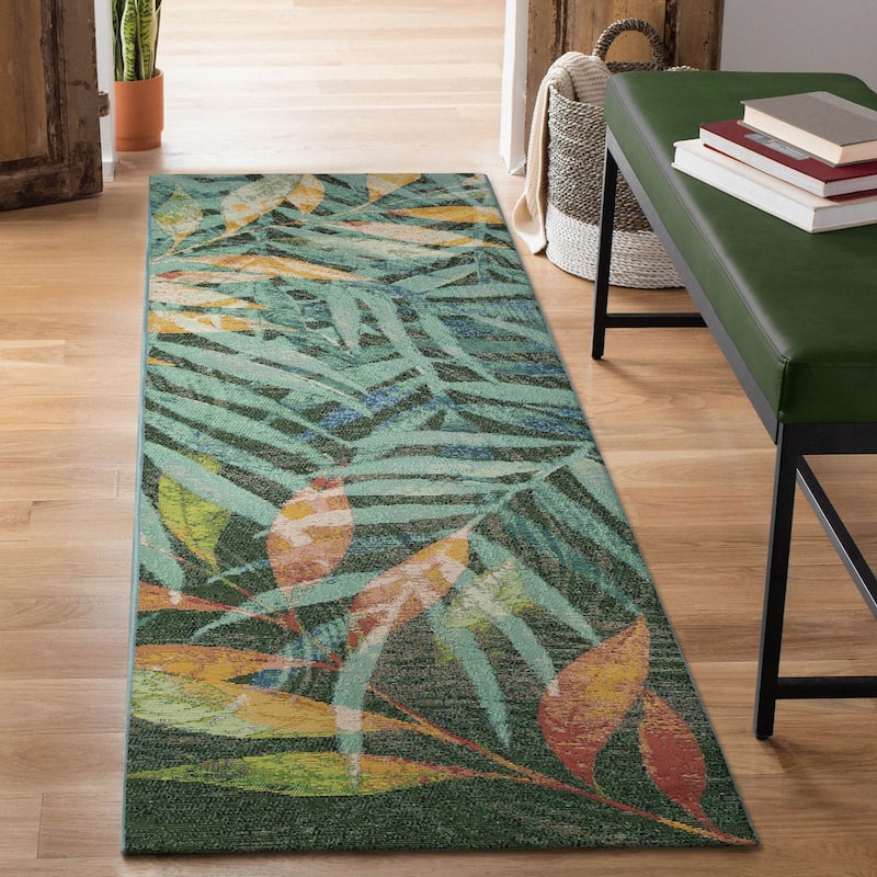 Liora Manne Marina Leaves Indoor/Outdoor Rug