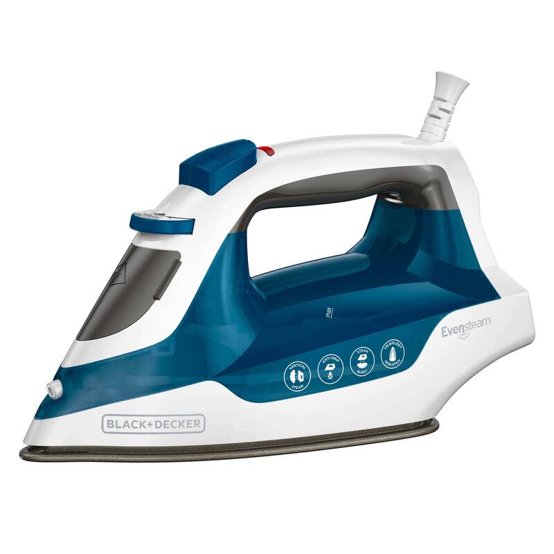 Compact Nonstick Iron with Even Steam in Blue