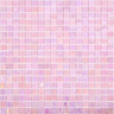 Apollo tile 12" x 12" Skosh Glossy Pale Pink Glass Tile (18.69 sq ft/case) - 20 Pack