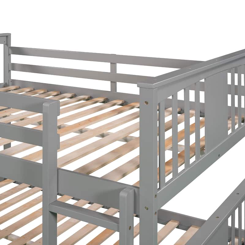 Full over Full Bunk Bed with Ladder