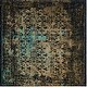 preview thumbnail 26 of 32, SAFAVIEH Classic Vintage Boho Manila Distressed Oriental Cotton Rug 6' Square - Black/Olive - Square