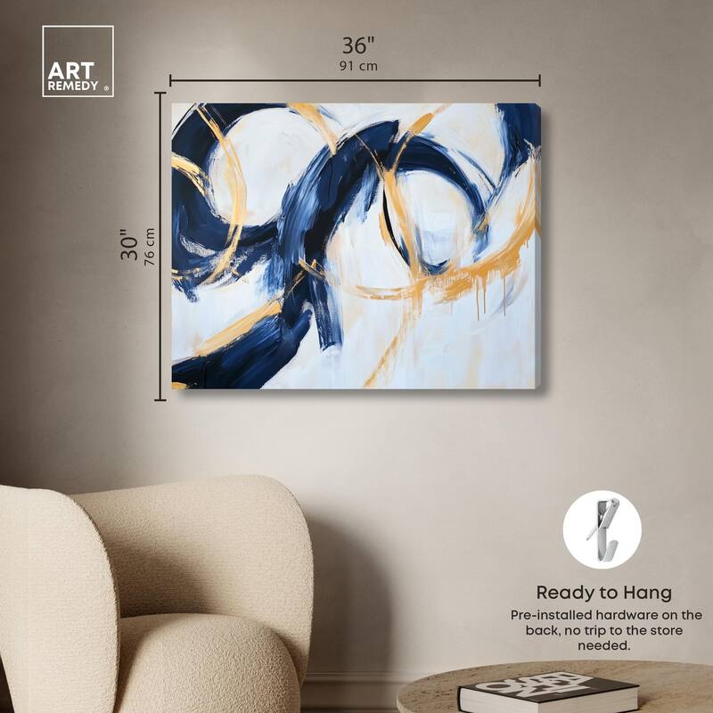 Bold Whirl II Canvas by Art Remedy, Gallery Wrapped
