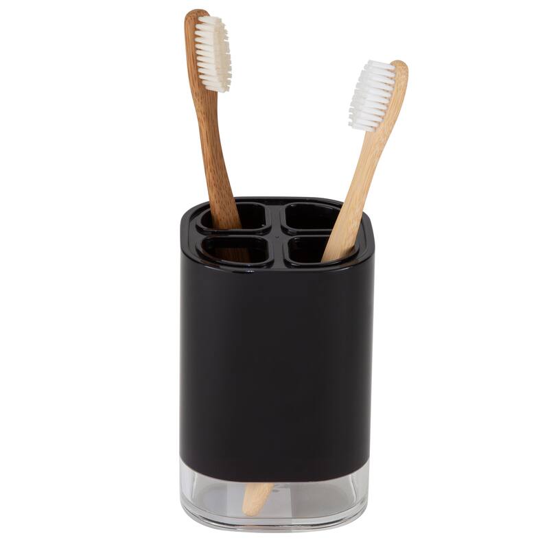 Bath Bliss 6 Piece Acrylic Bathroom Set in Black