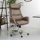 preview thumbnail 25 of 27, Glitzhome 48-inch Mid-century Adjustable Faux Leather Office Chair Grey