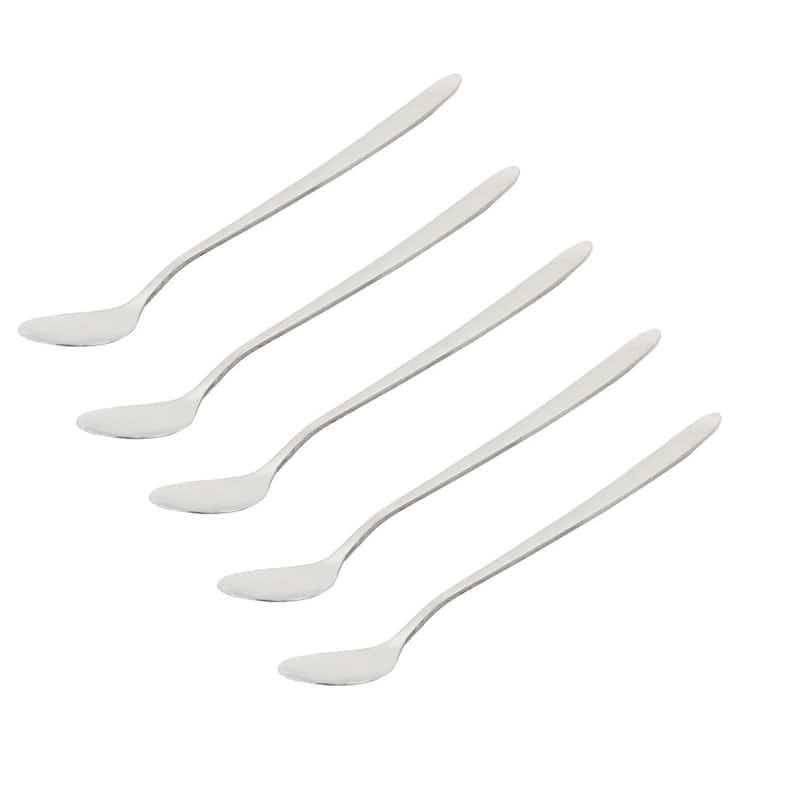 Tea Coffee Dessert Stir Long Handle Spoon 16cm Length 5 PCS - 6.3" x 0.9"(L*Max.W)