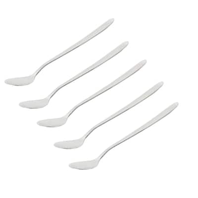 Tea Coffee Dessert Stir Long Handle Spoon 16cm Length 5 PCS - 6.3" x 0.9"(L*Max.W)