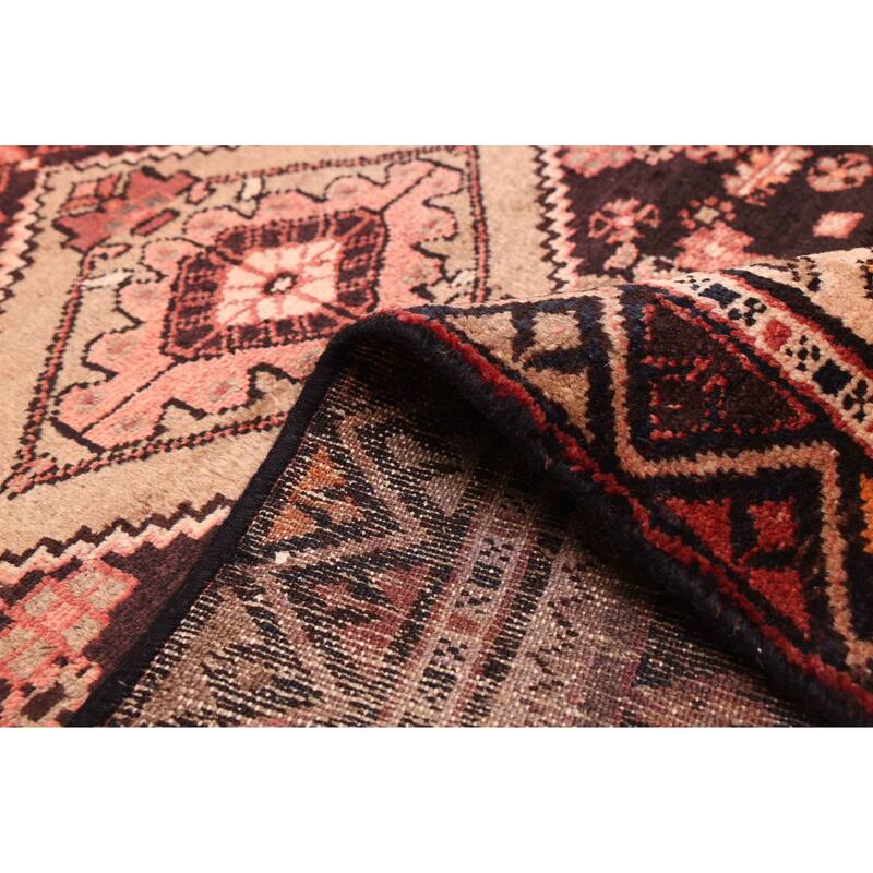 ECARPETGALLERY Hand-knotted Anatolian Vintage Black Wool Rug - 3'3 x 10'3