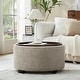 preview thumbnail 8 of 71, Huimo Modern round wooden tray Ottoman with Storage