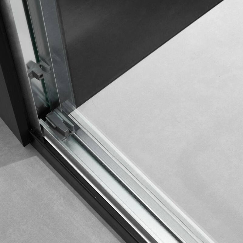 60" W x 74" H Door Sliding Frameless Shower Door with 6mm Tempered Glass