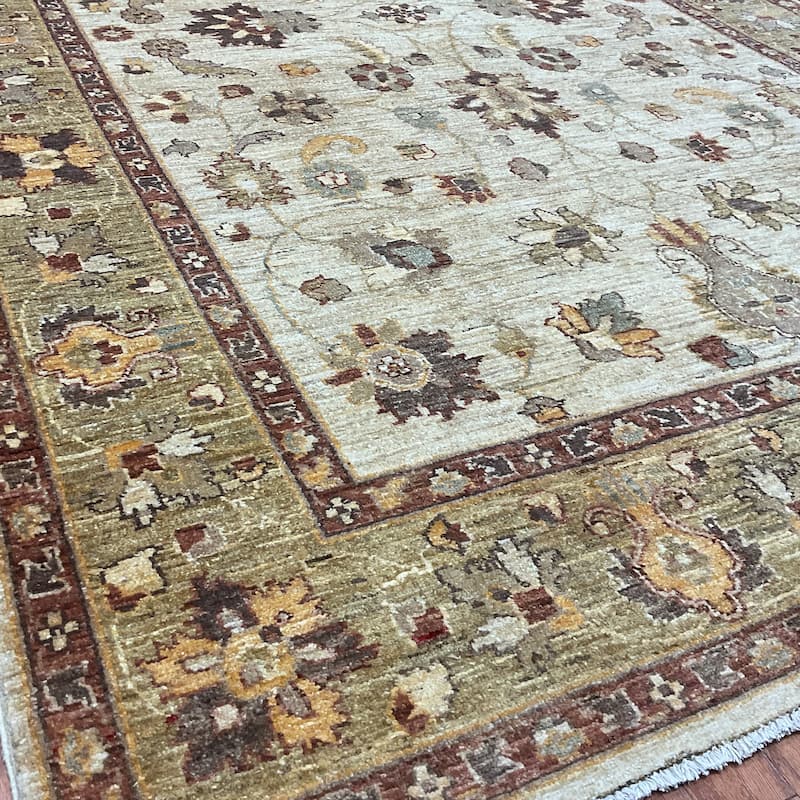 HERAT ORIENTAL Handmade Oushak Wool Rug - 6'1" x 9'3"