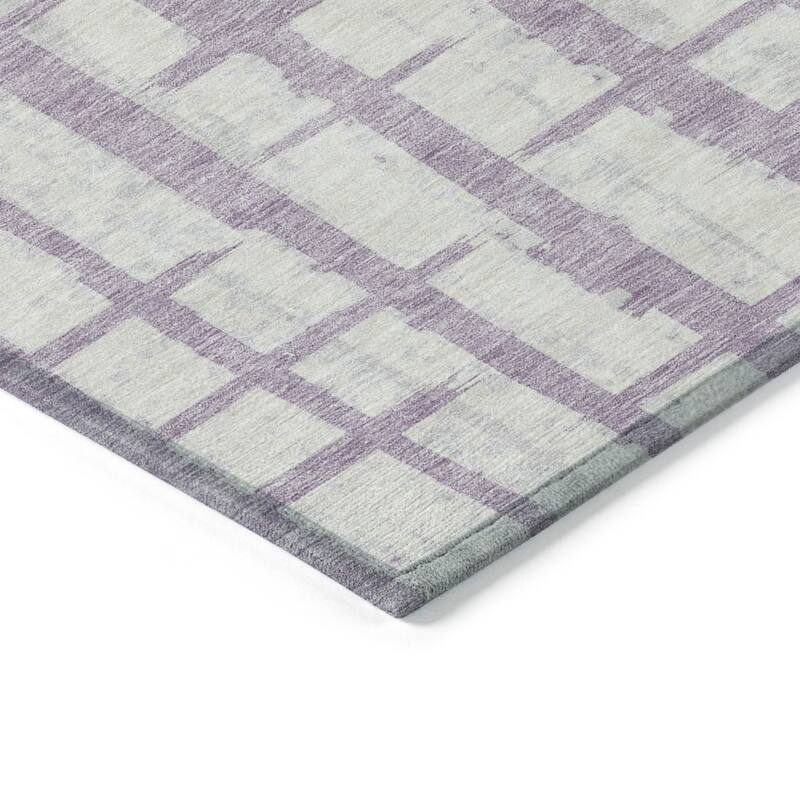 HomeRoots Striped Transitional Rectangle Outdoor Rug