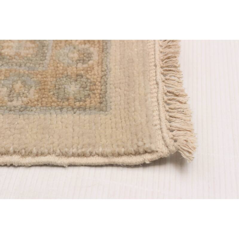 ECARPETGALLERY Hand-knotted Oushak Ivory Wool Rug - 8'0 x 10'2