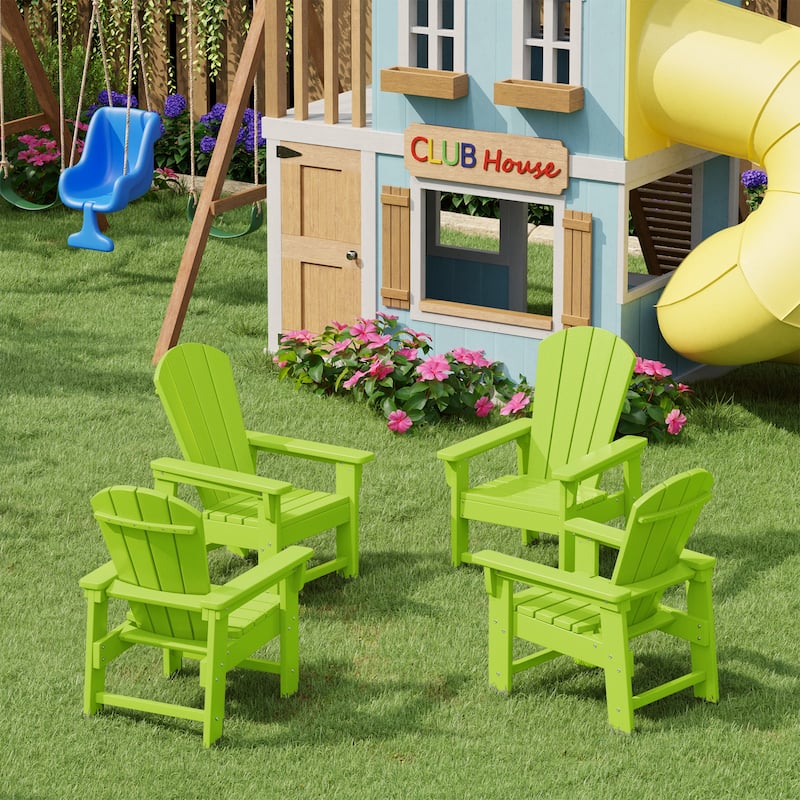 Laguna Kids Outdoor Poly Adirondack Chair (Set of 4)