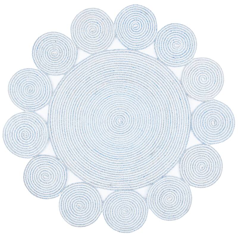 SAFAVIEH Handmade Cape Cod Karcsi Farmhouse Polyester Rug