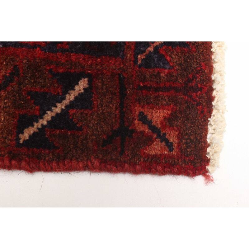 ECARPETGALLERY Hand-knotted Andelz Red Wool Rug - 3'1 x 6'2