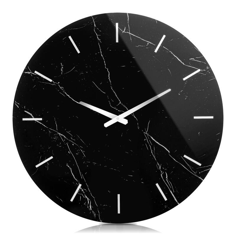 23.6" Glass Frameless Decorative Wall Clock