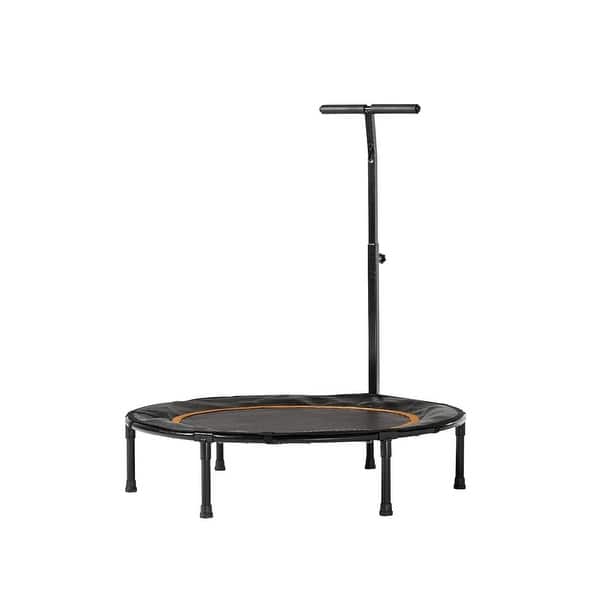 slide 1 of 1, 40 Inch Fitness Trampoline with Handlebar - Mini Rebounder for Cardio, Balance Training & Home Workouts - 9