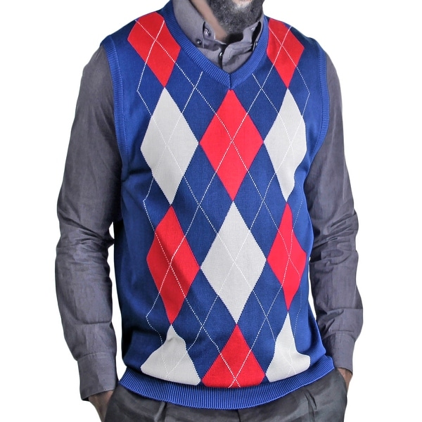 blue ocean argyle sweater vest