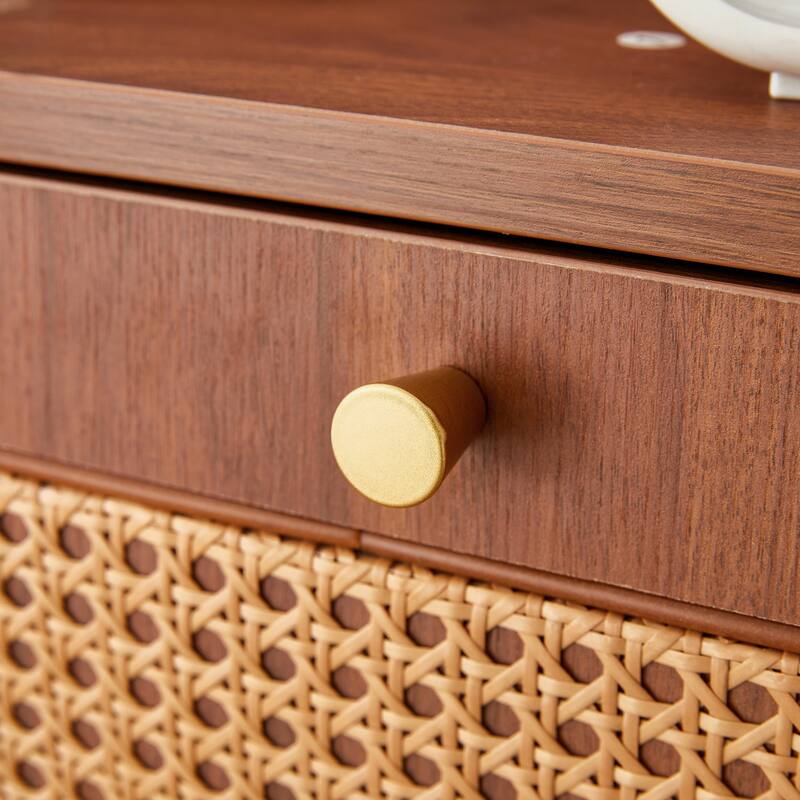 Rattan Shoe Storage Cabinet