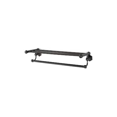 Alno Nicole 26"W Towel Rack Shelf with Towel Bar - Made from Solid