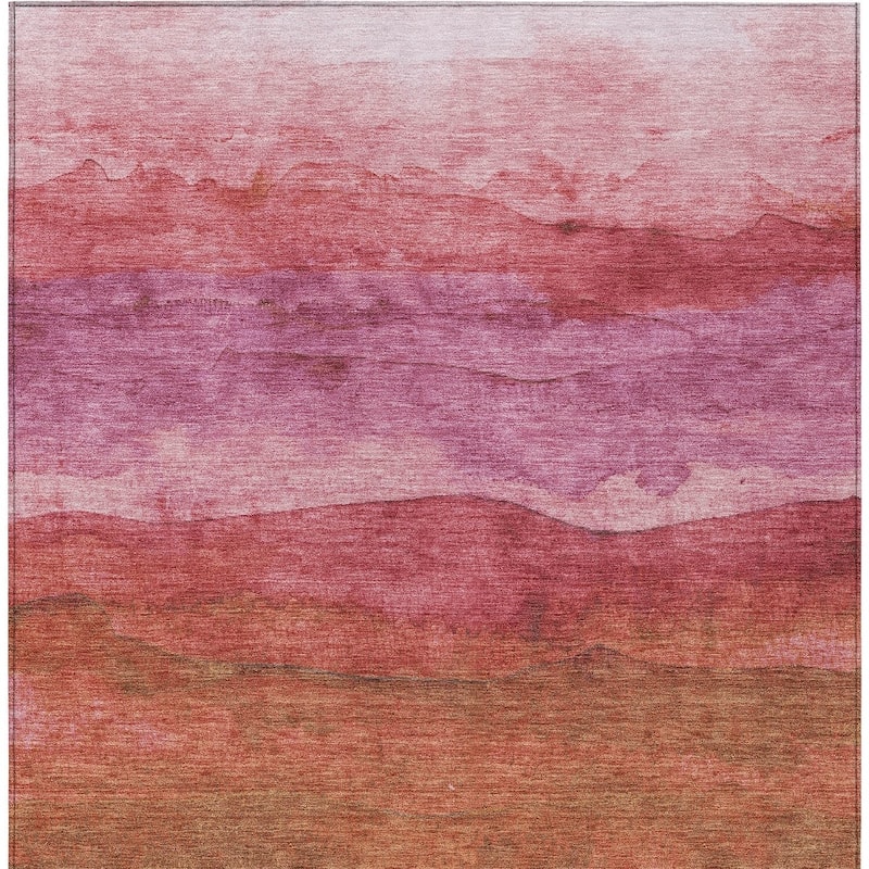 HomeRoots Abstract Modern Rectangle Outdoor Rug