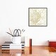 preview thumbnail 3 of 16, iCanvas "St. Louis Gold Leaf Urban Blueprint Map" by Hubert Roguski Framed