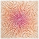 preview thumbnail 76 of 89, SAFAVIEH Evoke Juli Abstract Boho Burst Rug 6'7" Square - Fuchsia/Cream - Square
