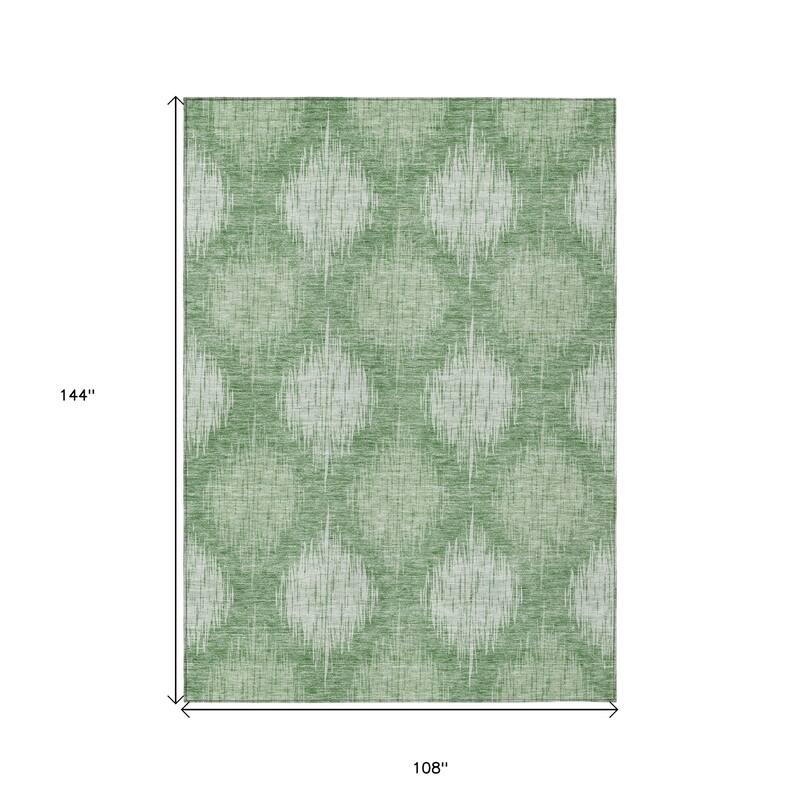 HomeRoots Ikat Transitional Rectangle Outdoor Rug
