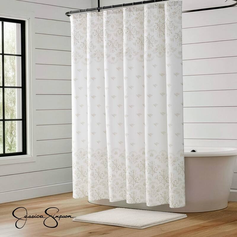 Jessica Simpson 13-Piece Shower Curtain and Hooks Set