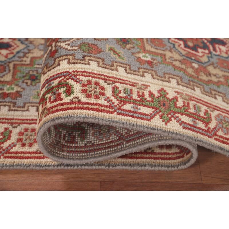 Gray Heriz Serapi Oriental Runner Rug Handmade Wool Carpet - 2'6"x 10'0"