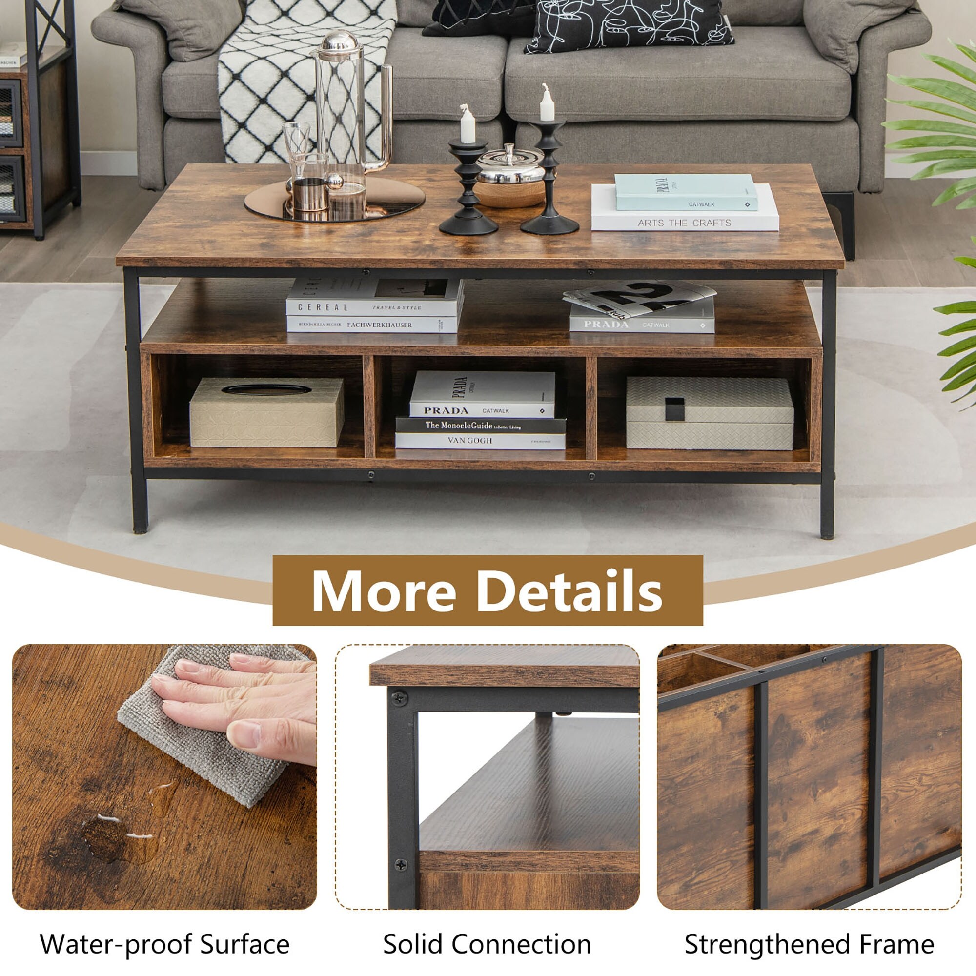 Industrial store center table