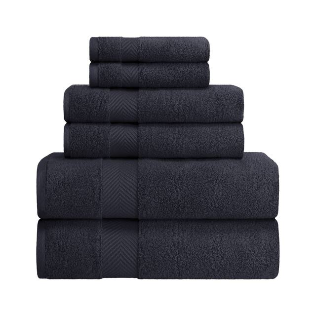 Miranda Haus Soft and Absorbent Zero Twist Cotton 6-piece Towel Set
