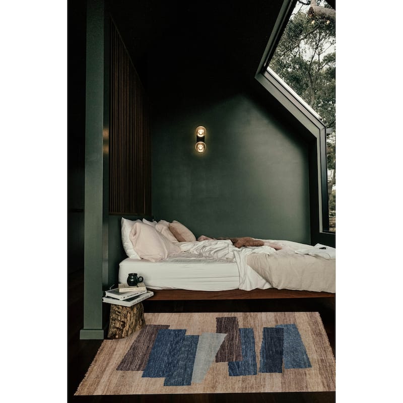 ECARPETGALLERY Hand-knotted Peshawar Ziegler Light Khaki Wool Rug - 4'10 x 6'9